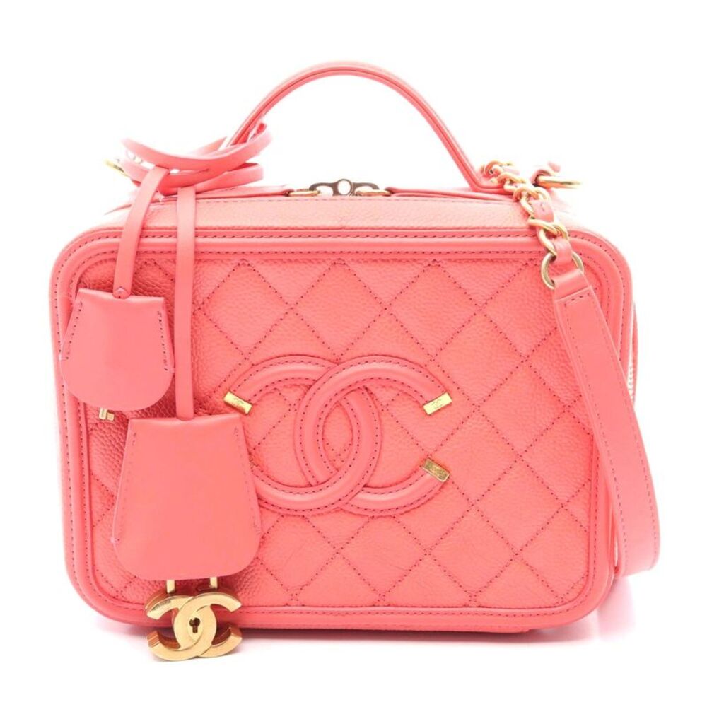 Chanel Caviar Skin Vanity Bag Pink